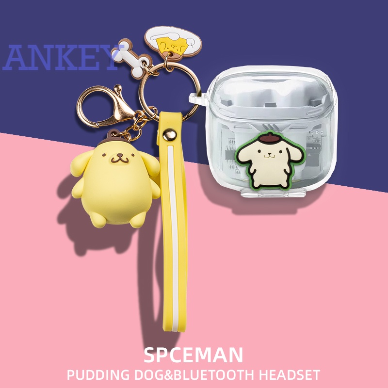 For JBL TUNE FLEX Case Transparent Protective Silicone Cute Cartoon Covers Bluetooth Earphone Shell Headphone Portable