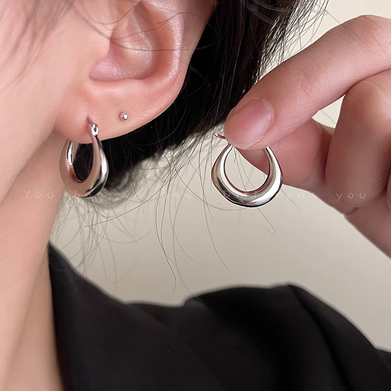 Bông tai WE FLOWER bạc 925 hình tròn cổ điển thời trang cho nữ