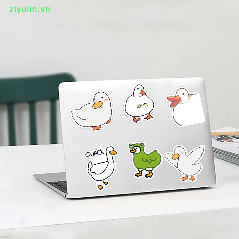 Ziyulin 50 cái phim hoạt hình động vật dễ thương vịt graffiti sticker đồ chơi diy kids scrapbook điện thoại tủ lạnh máy tính xách tay hành lý xe hơi nhãn dán chống thấm vn