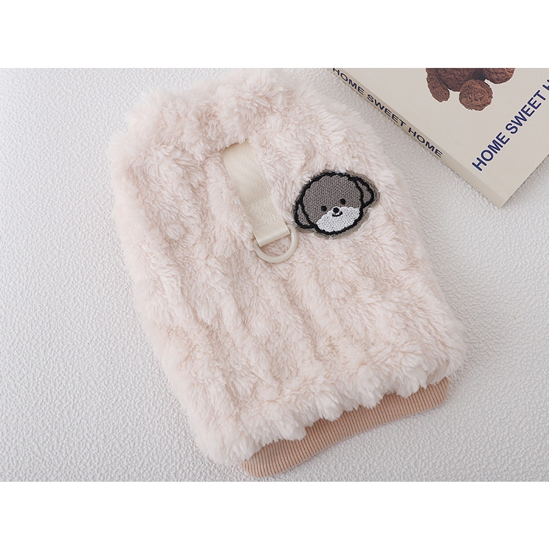 Autumn winter belt traction ring buckle phong cách mới dễ thương con chó cơ thể nhỏ yorkshire con chó nhỏ hai chân áo khoác bông dễ thương