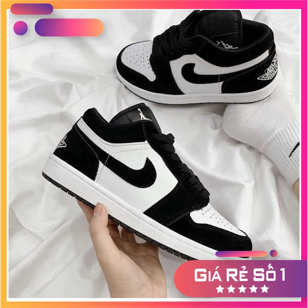 Giày thể thao Sneakers cổ thấp đen trắng full sz35-44
