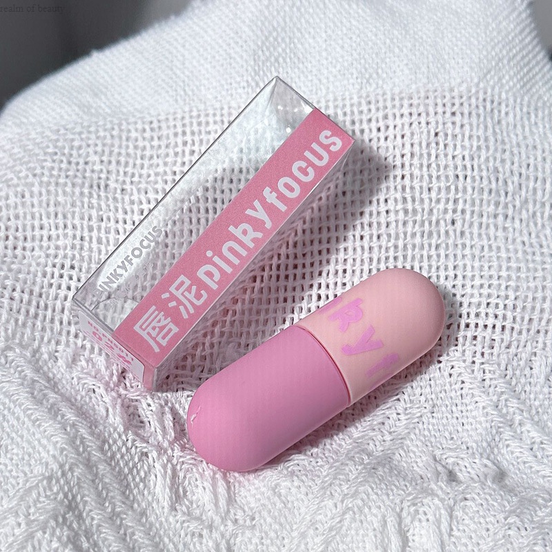 Son Kem PinkyFocus Matte Velvet Lip Glaze Chất Bùn Mịn Như Nhung Bền Màu Lâu Trôi Chống Nước ~My Delwyn~