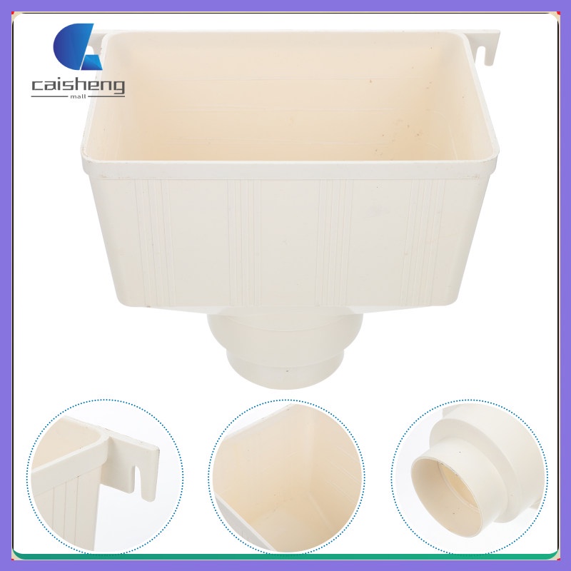 Downspout đầu nối thoát nước máng xối nước mưa thu gom thùng ngoài trời caisheng.vn
