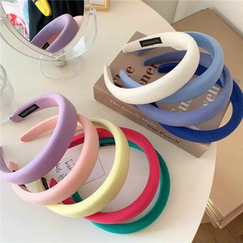 Băng đô cài tóc trơn nhiều màu pastel xinh phong cách đơn giản -  Xưởng Áo Dài Cách Tân -  PKAD09