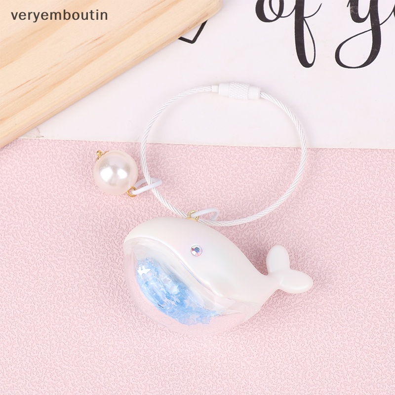 Trong móc khóa cá heo vui nhộn với chất lỏng cho chìa khóa ô tô kawaii whale house mặt dây chuyền chìa khóa cô gái túi xách chìa khóa chuỗi trang sức quà tặng n