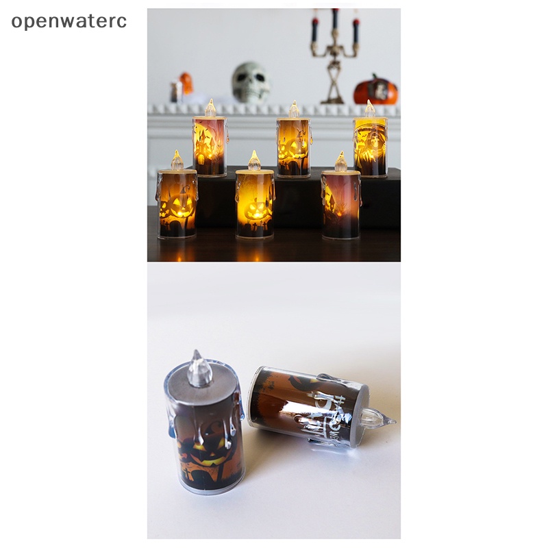Openwaterc halloween đèn led kinh dị ma bí ngô lâu đài hallowen trang trí bữa tiệc ngôi nhà hanted đạo cụ kinh dị đồ trang trí ngoài trời vn
