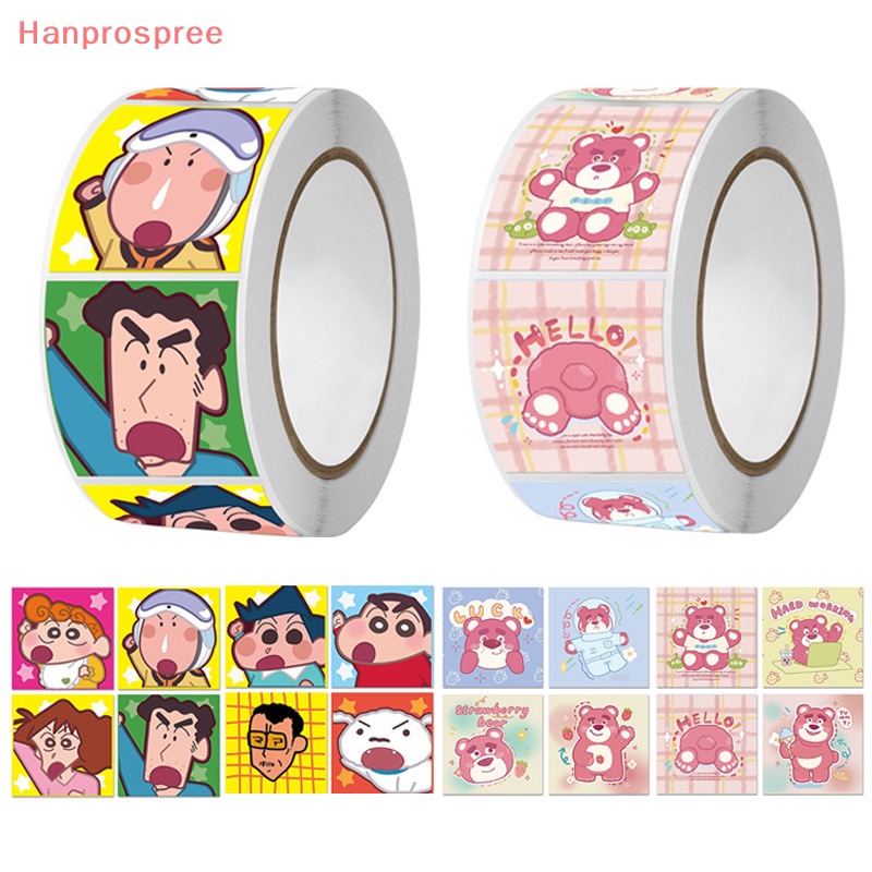 Hanprospree> 500 cái / cuộn sanrio kawaii anime dán trang trí tài khoản tay dán niêm phong băng phim hoạt hình dễ thương hình dán tự dính tốt