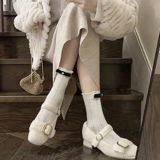 Brroa vớ cổ cao màu trơn thoáng khí thời trang mùa hè cho nữ