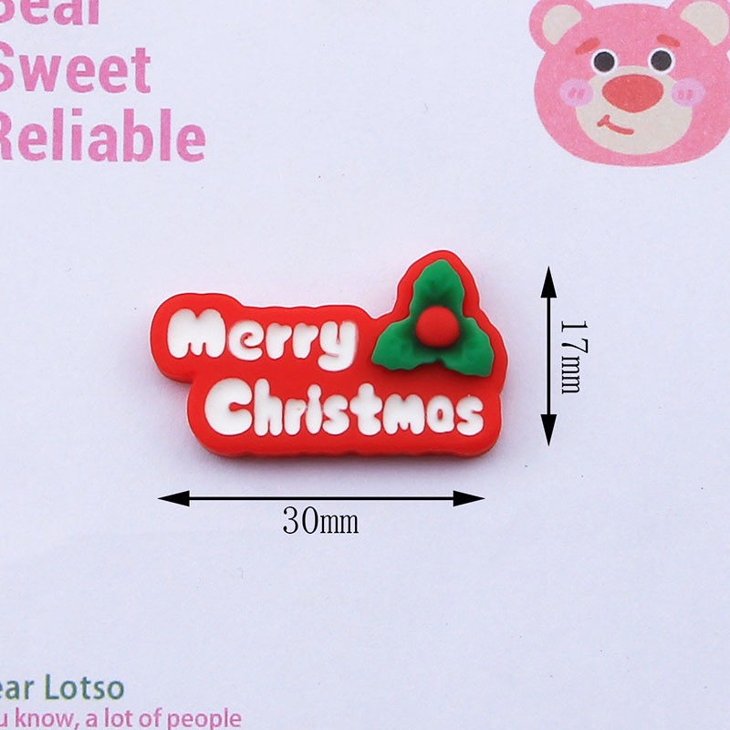 10 miếng christmas series thương hiệu tiếng anh diy flatbacks lợi ích cho trẻ em thủ công mỹ nghệ nhựa phụ kiện hoặc vỏ điện thoại băng đô tủ lạnh sticker trang trí