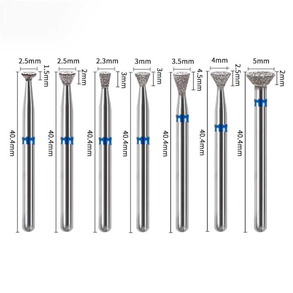 Nail Art Đầu mài kim cương Loại bỏ da chết Đánh bóng hình viên đạn Chống mài mòn Đầu đánh bóng điện Dụng cụ làm móng cho tiệm nail TOGO