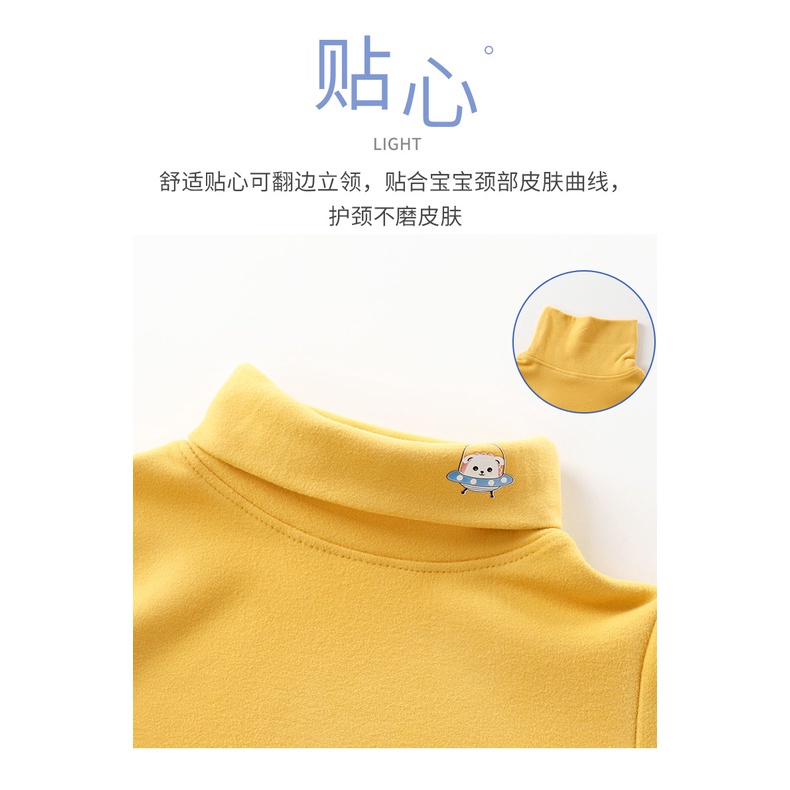 Áo Thun Tay Dài Cổ Cao 80-150cm Phong Cách Đức Thời Trang Thu Đông Cho Bé