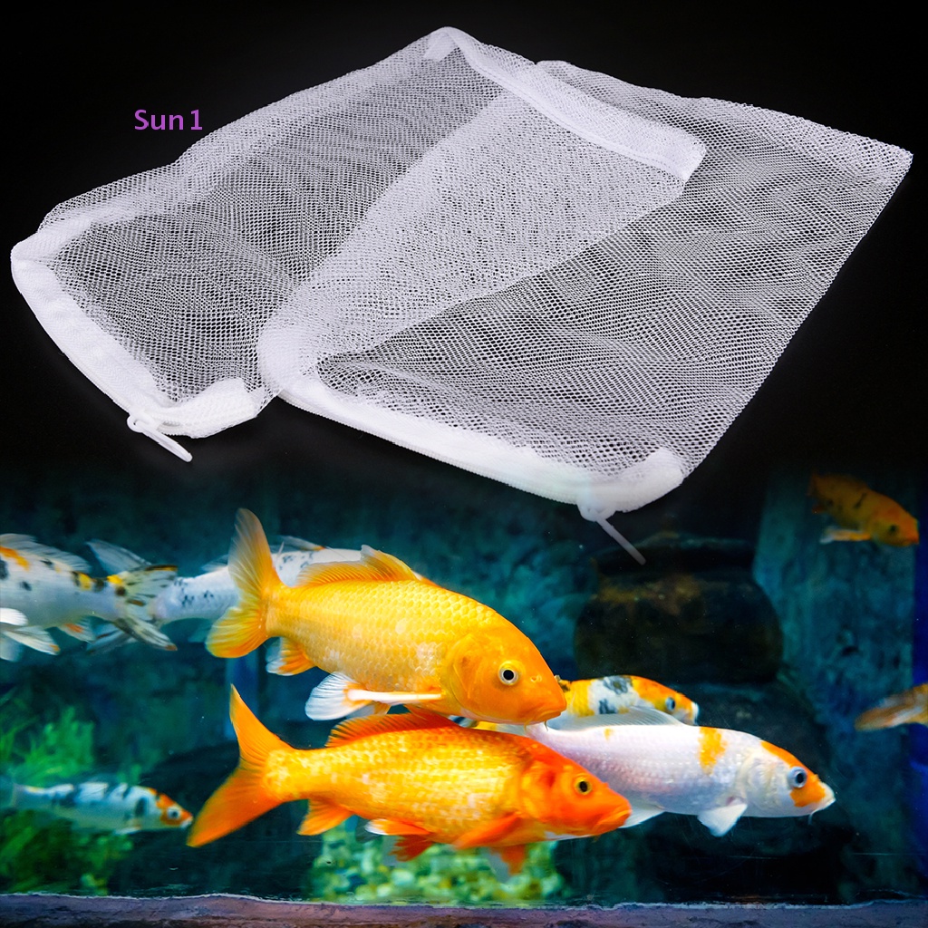 Set 2 Túi Lưới Lọc Bể Cá 20X15Cm Tái Sử Dụng Tiện Lợi