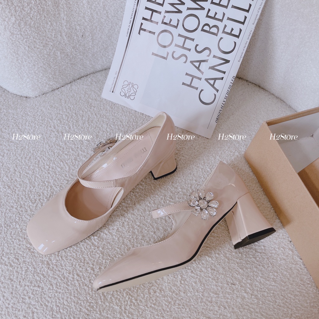 GIÀY QUAI CÀI HOA ĐÁ 6P - GD817137