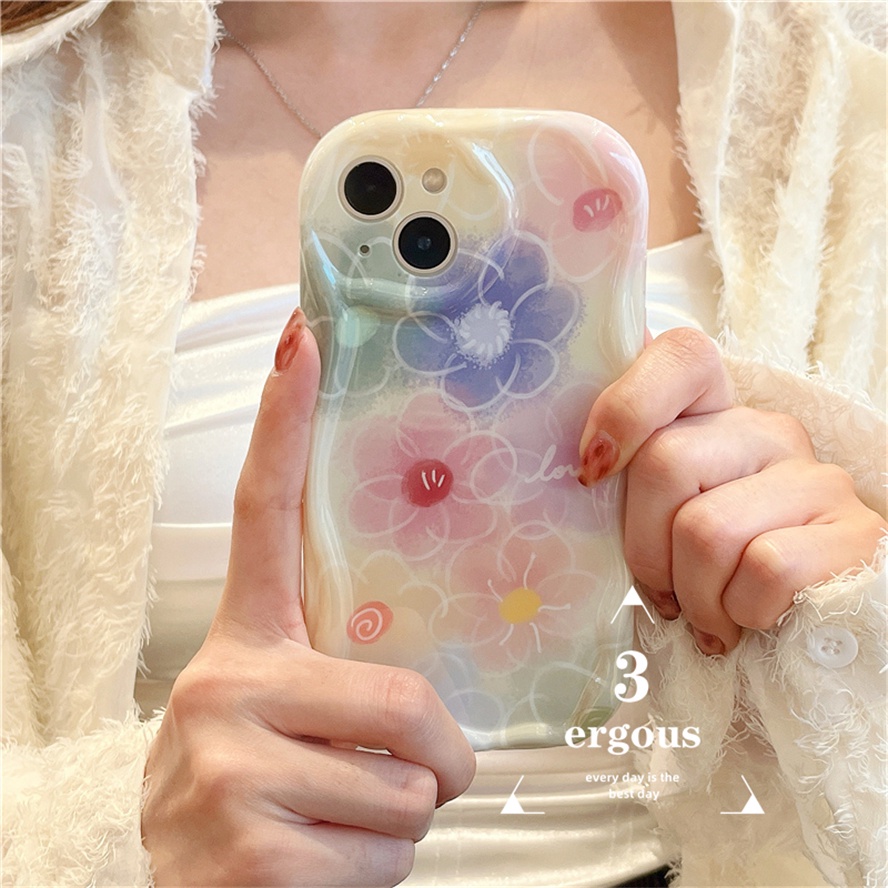 Ốp Điện Thoại TPU Mềm Họa Tiết Hoa Nhiều Màu Sắc Cho IPhone 14 13 12 11 Pro Max SE2020 X XR Xs Max 7 8 6 6s Plus