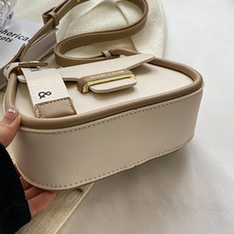 Túi Đeo Vai Hình Vuông Cỡ Nhỏ Màu Sắc Tương Phản Chất Lượng Cao Phong Cách retro