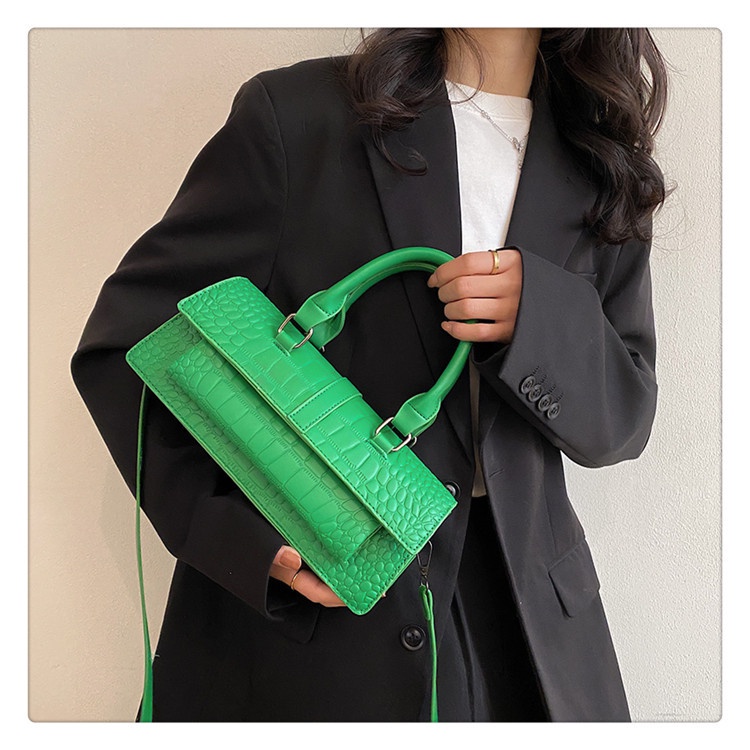 Túi Xách Đeo Vai Họa Tiết Da Cá Sấu Thời Trang Âu Mỹ 2023 Cho Nữ