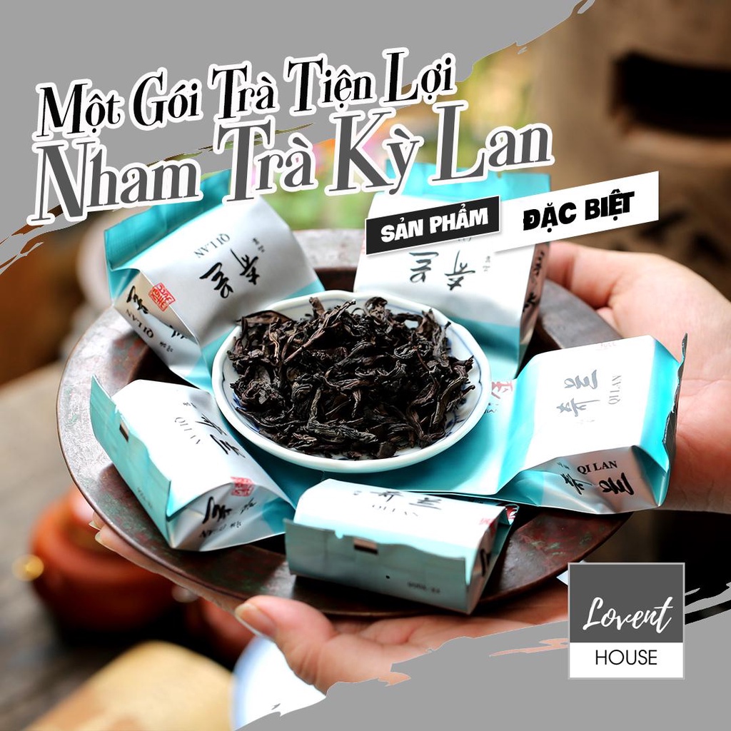 Nham Trà Ky Lan - Oolong Vũ Di Sơn- Thập đại danh trà gói tiện lợi trải nghiệm, hương lan vị thanh chát [Lovent House]