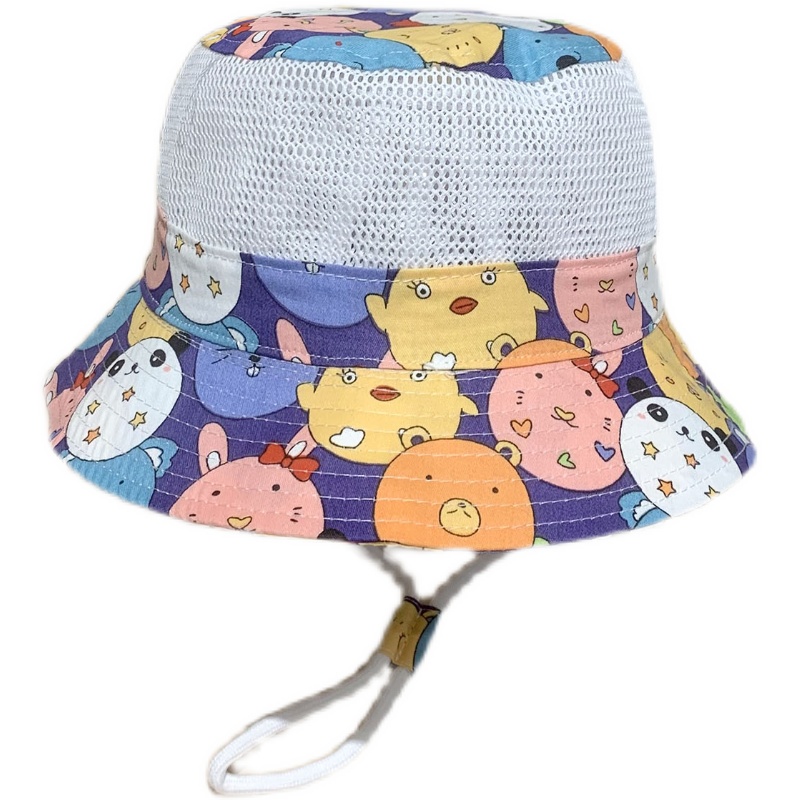 Mũ Tai Bèo Chống Nắng Phối Lưới Thoáng Khí Thời Trang Mùa Hè Cho Bé