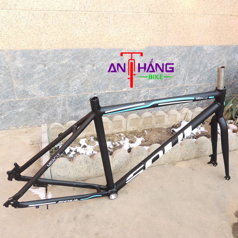 Khung, Càng xe đạp đua, touring chất nhôm 6061 nhẹ, bền - Bảo hành 6 tháng