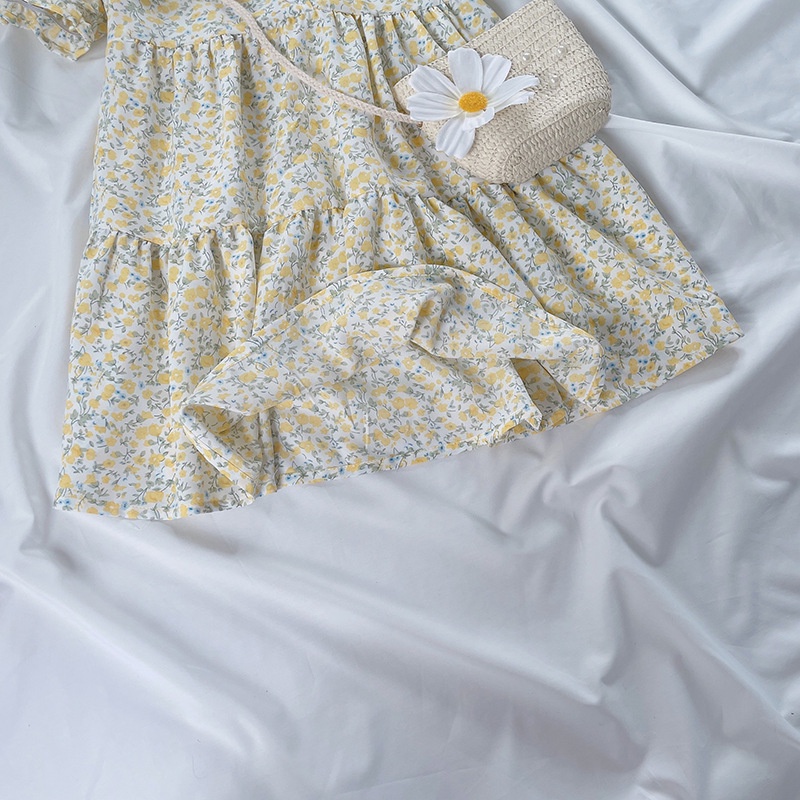 Đầm Hoa Thời Trang Mùa Hè Xinh Xắn Dành Cho Bé Gái