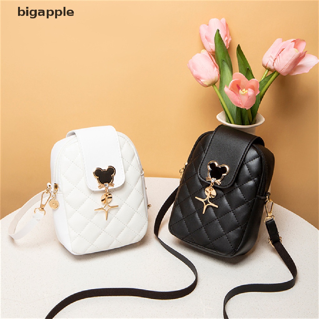 Túi Đeo Chéo Đựng Điện Thoại Họa Tiết Thêu Kim Cương Màu Trơn Phong Cách Retro Đơn Giản Dành Cho Nữ