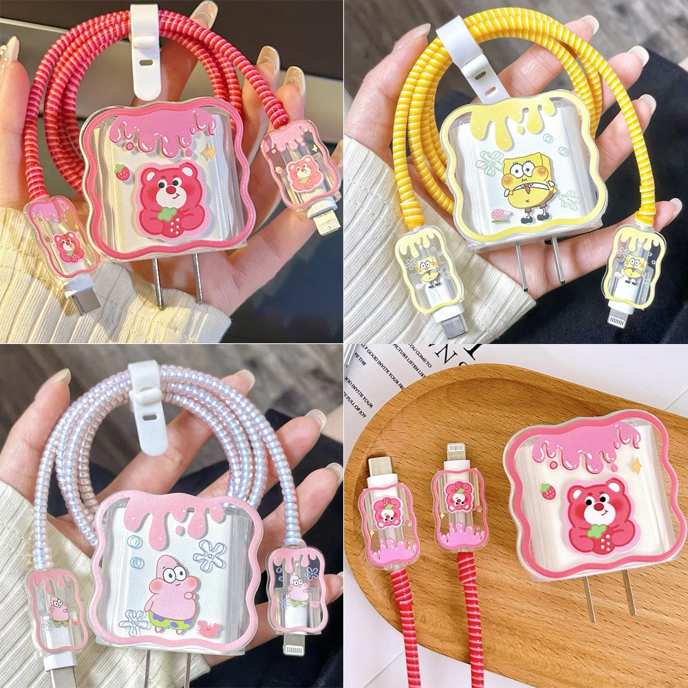 Phụ Kiện Bảo Vệ Dây Cáp Sạc Bằng Silicone Chống Đứt Tiện Dụng Cho Apple