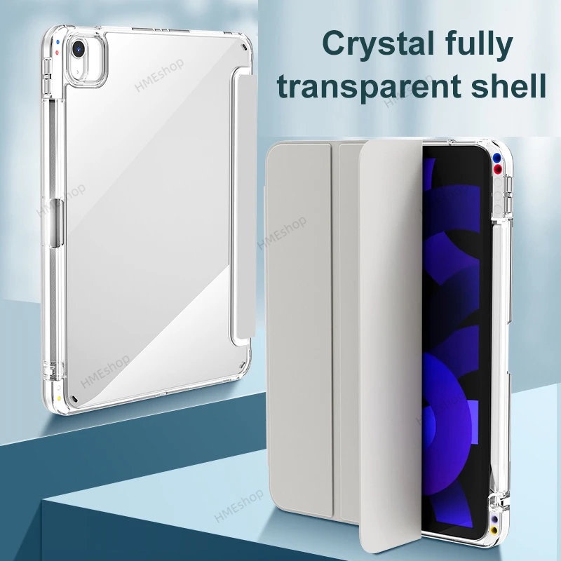 Bao Da Máy Tính Bảng Bằng Acrylic Trong Suốt Cho iPad 10.2 9th 8th 7th Gen 9.7 6th 5th Air 2 1 Air 5 4 3 Mini 6 Pro 11 10.5 10th 10.9 Ốp