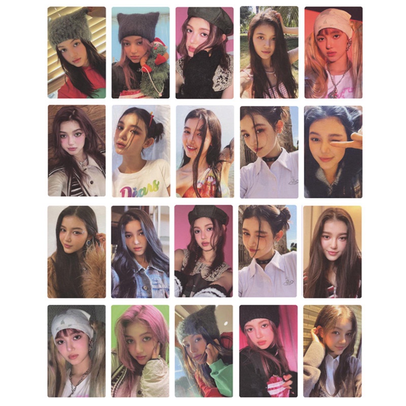 Fhs Set 20 Tấm Thẻ Ảnh Mini In Hình MINJI HANNI DANIELLE HAERIN HYEIN
