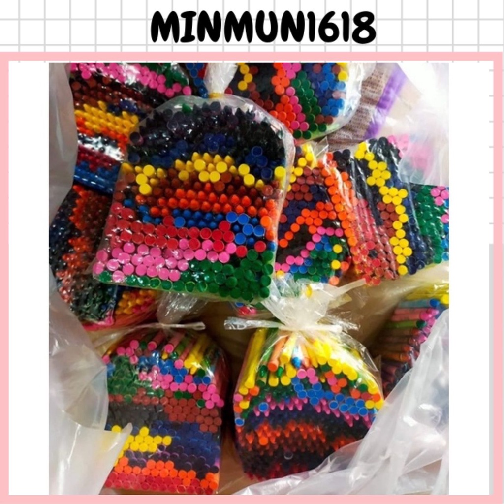 Sáp màu 1kg mix 10 màu cơ bản. Tô mịn màu đậm nét . hàng loại 1