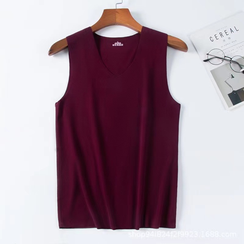 Áo Ba Lỗ Thể Thao Cổ Tròn Phối Lưới Thời Trang Mùa Hè Cho Nam