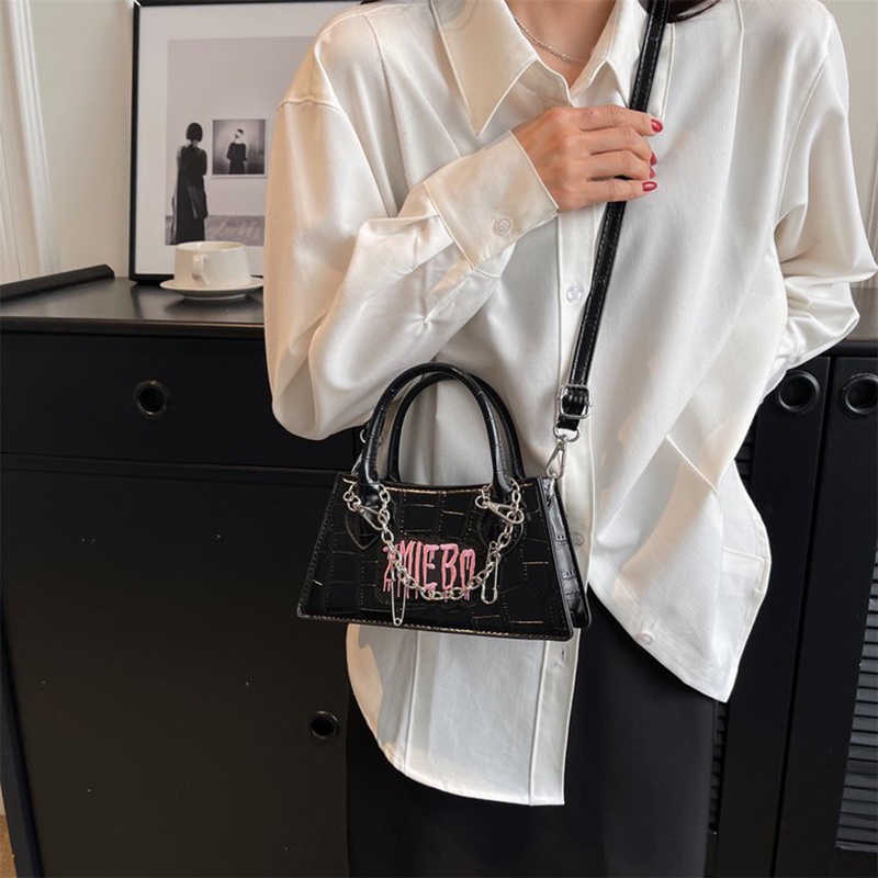 Ielgy Túi Đeo Chéo mini Họa Tiết Da Cá Sấu Thời Trang Nhẹ Nhàng Cho Nữ