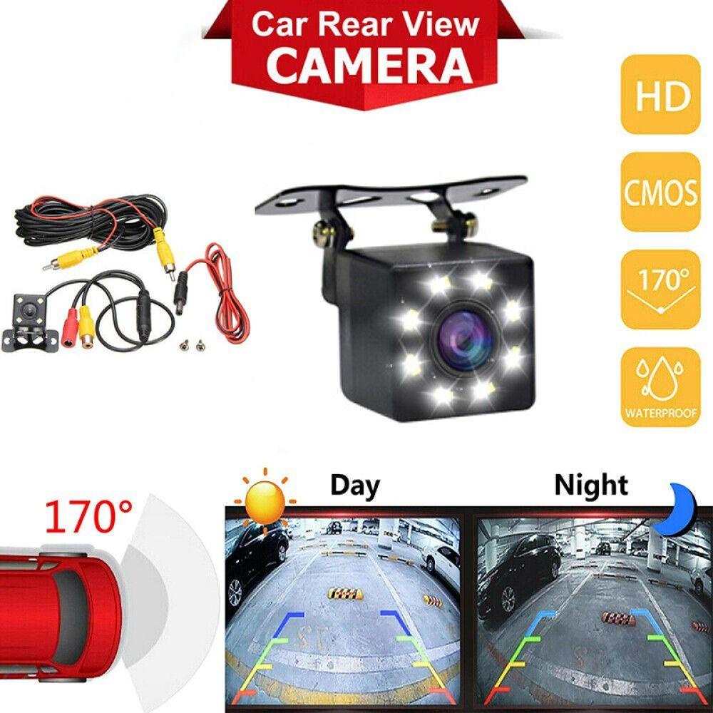 Camera Lùi Xe 8 / 12 Bóng LED HD Chống Thấm Nước Cho Ô Tô
