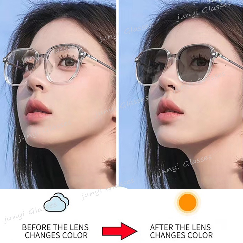 Kính Chống Tia Bức Xạ Mặt Trời Tròng Vuông Phong Cách Cổ Điển Thời Trang Cho Nam Và Nữ