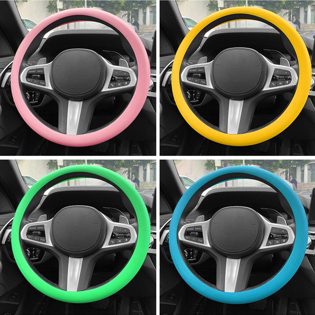 Vỏ Bọc Vô Lăng Xe Hơi Bằng Silicone Chống Trượt P3K9