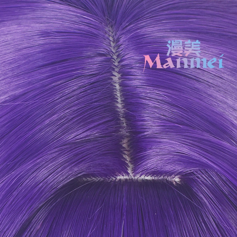 Anime Oshi No Ko Hoshino Ai Cosplay Wig 80cm Long Dark Purple Mixed Color Hair Anime Cosplay Wigs Heat Resistant Synthetic Wigs
