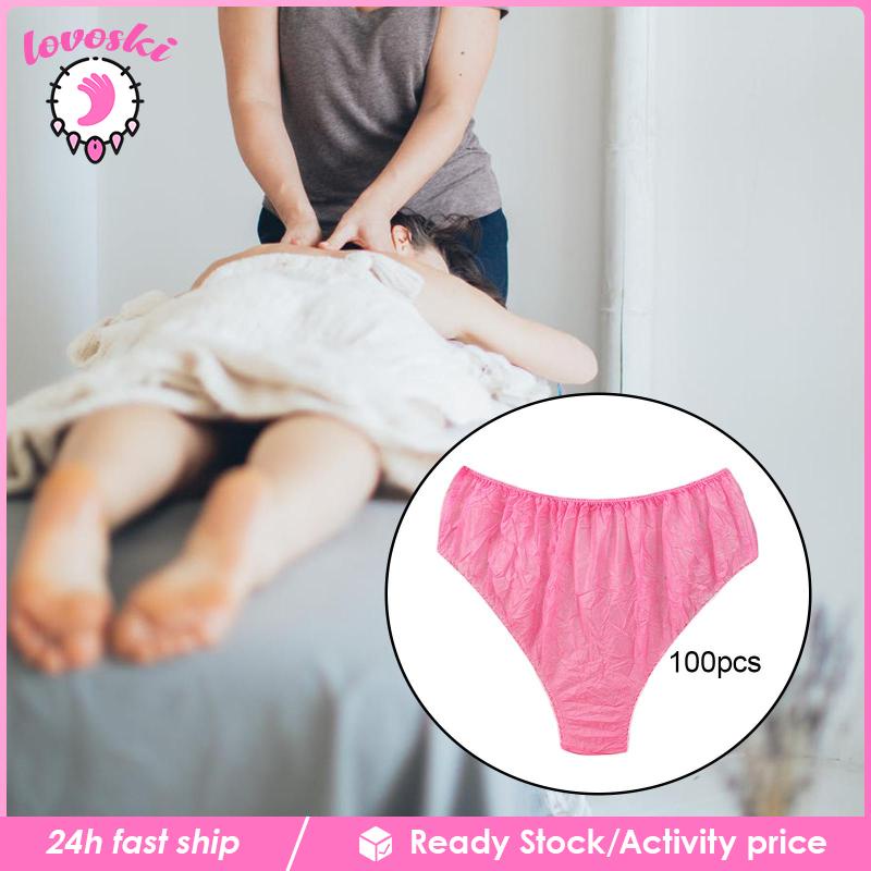 Bộ 100 Quần Lót Một Lớp Thoáng Khí Tùy Chỉnh Tiện Dụng Cho Salon / SPA