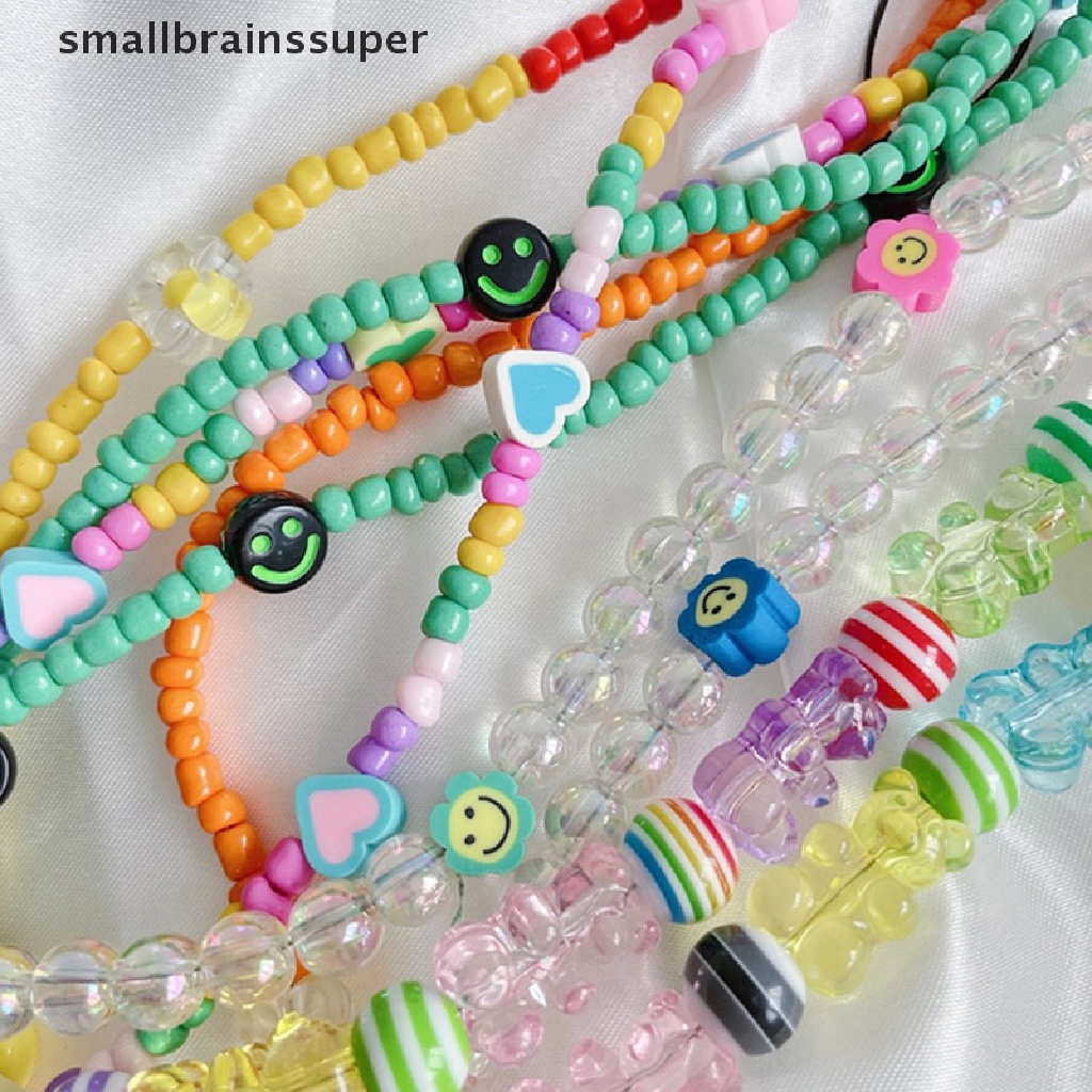 Dây Đeo Điện Thoại Dạng Chuỗi Hạt Acrylic Nhiều Màu Sắc Chống Thất Lạc SBS