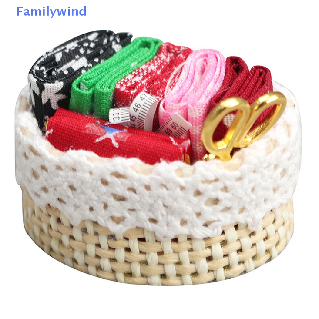 Bộ Dụng Cụ May Vá Thủ Công Tỉ Lệ 1: 12 Trang Trí Nhà Búp Bê