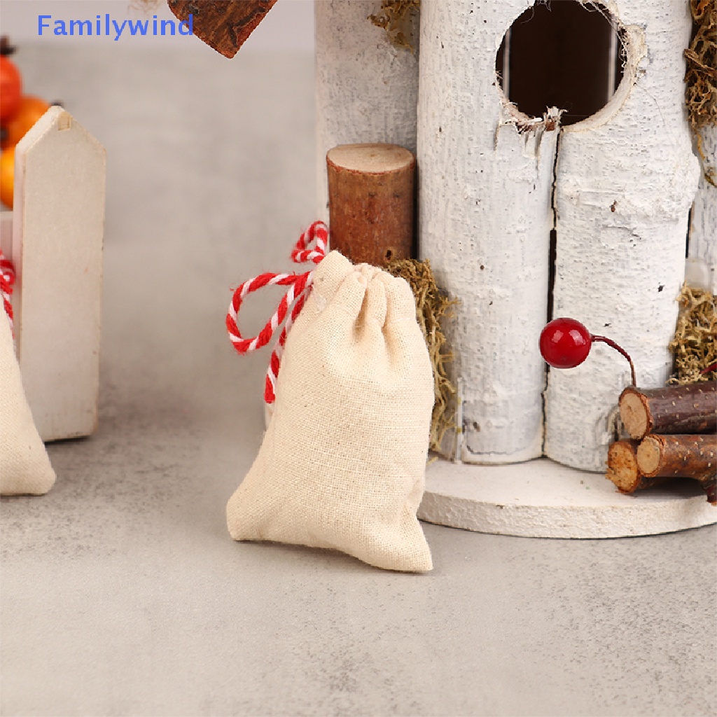 1 Túi Rút Mini Đựng Quà Trang Trí Nhà Búp Bê