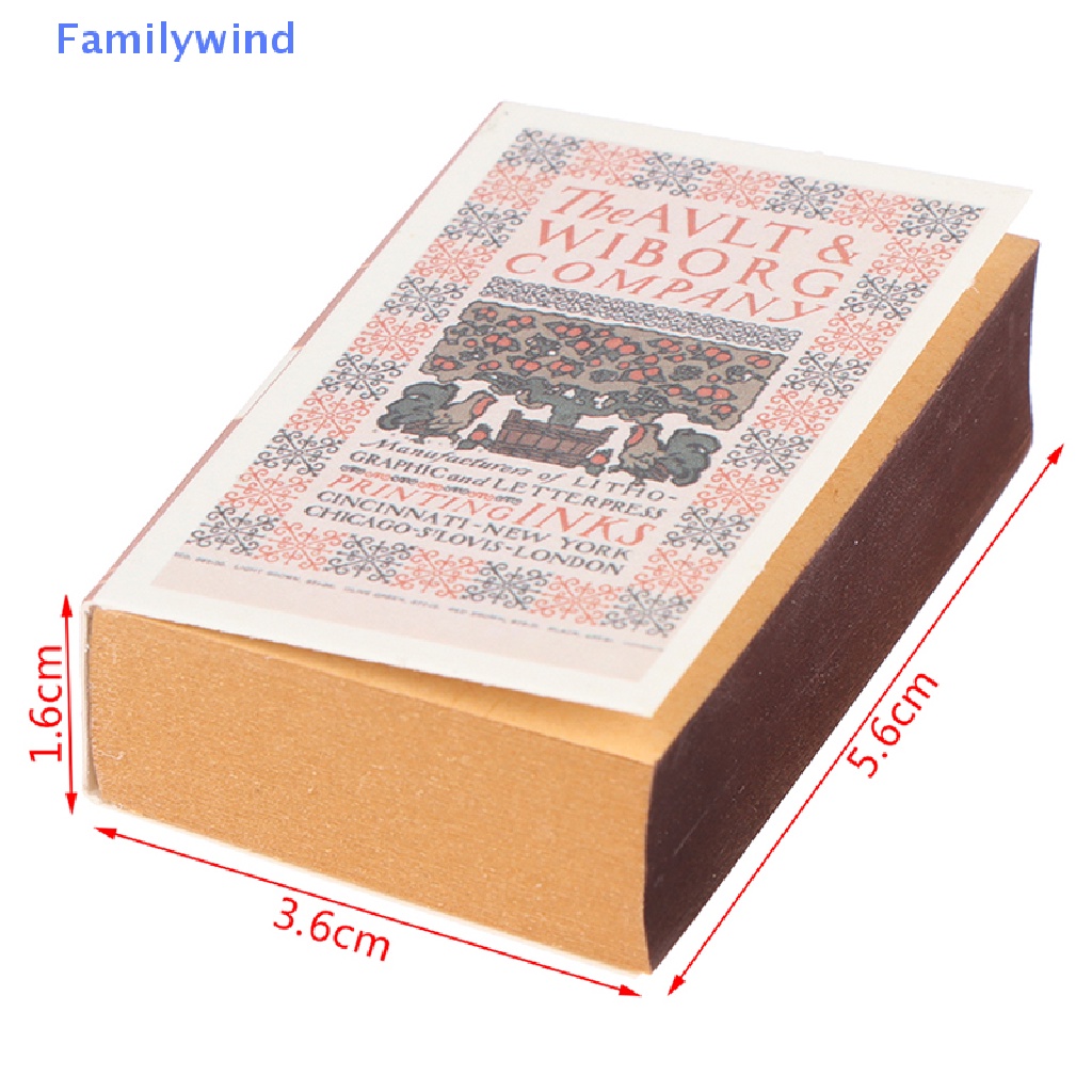 Mô Hình Quyển Sách Hoạt Hình Tỷ Lệ 1: 12 Dùng Trang Trí Nhà Búp Bê