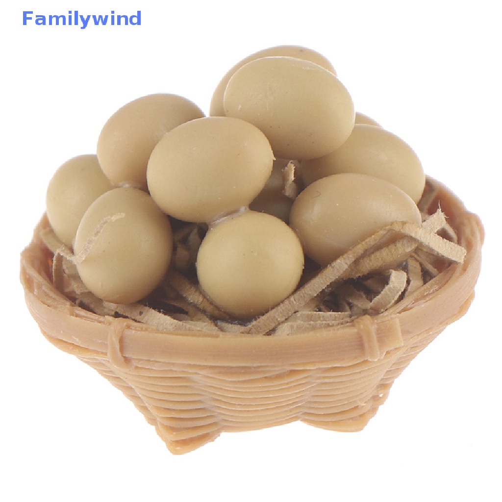 Rổ Đựng Trứng Trang Trí Nhà Búp Bê Tỉ Lệ 1: 12