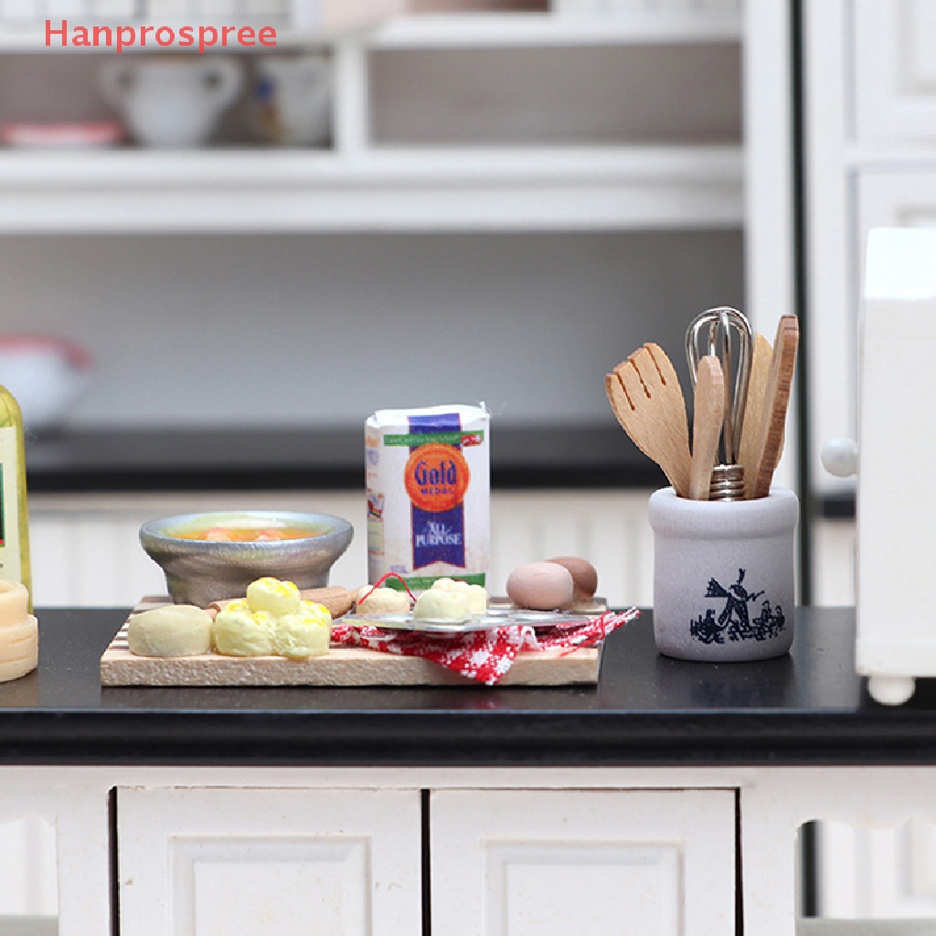 1 Bộ Dụng Cụ Đánh Trứng Trang Trí Nhà Búp Bê Tỉ Lệ 1: 12