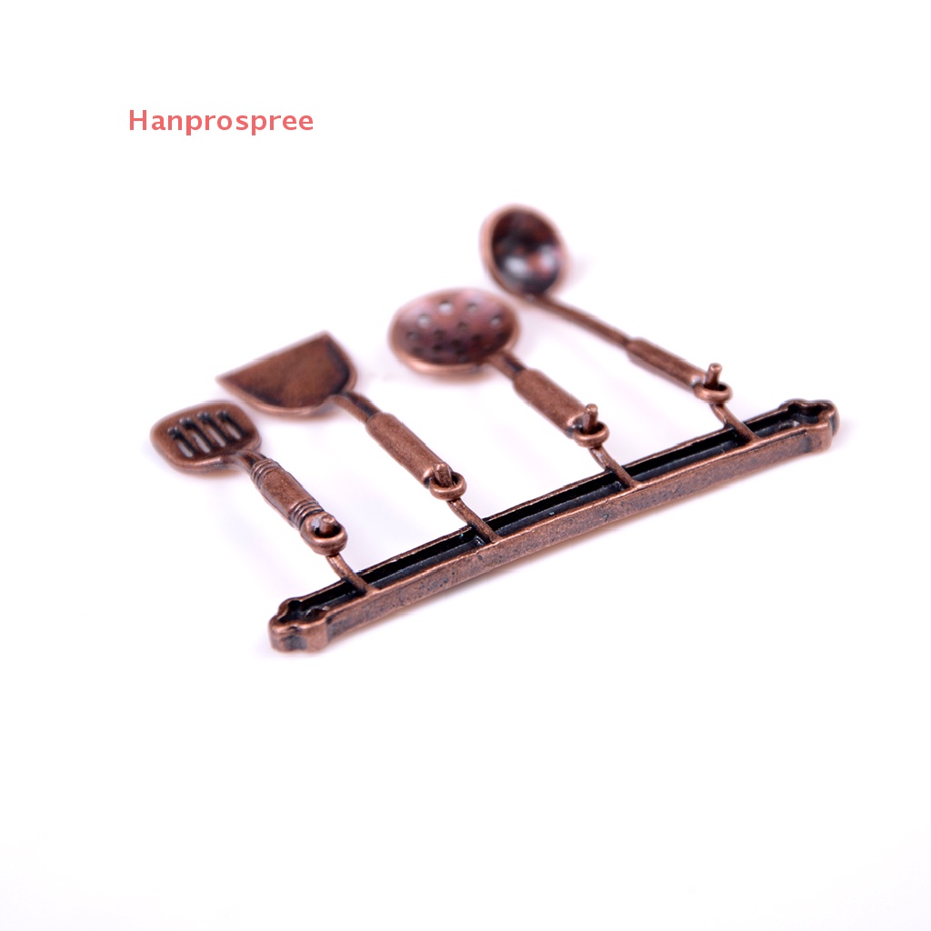 Set 5 Dụng Cụ Nấu Ăn Bằng Kim Loại Dành Cho Nhà Búp Bê 1: 12