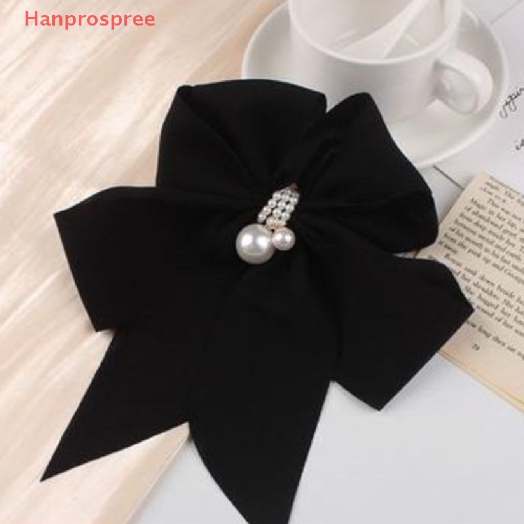 Kẹp Tóc Đính Nơ Và Ngọc Trai Cỡ Lớn Dễ Thương