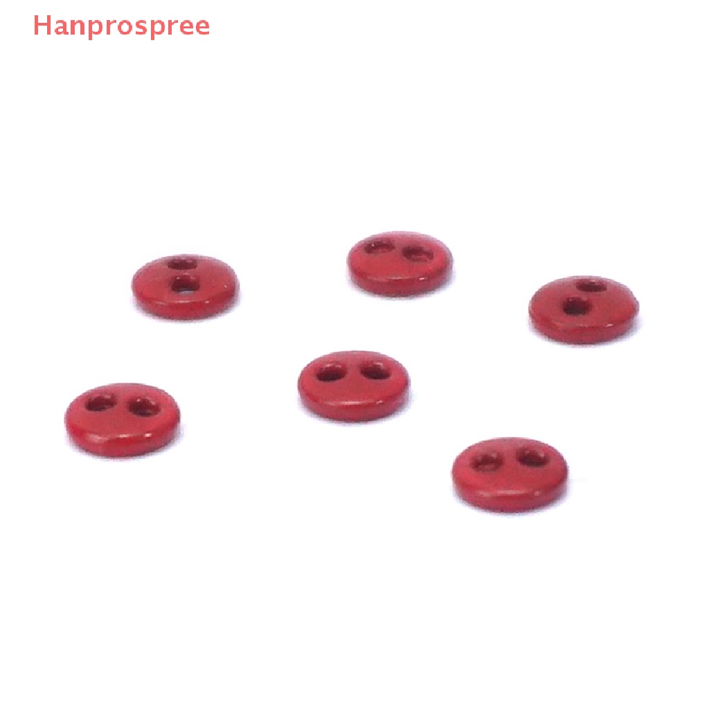 Set 10 Nút Tròn Hai Lỗ Nhiều Màu Sắc Làm Đồ Chơi Búp Bê