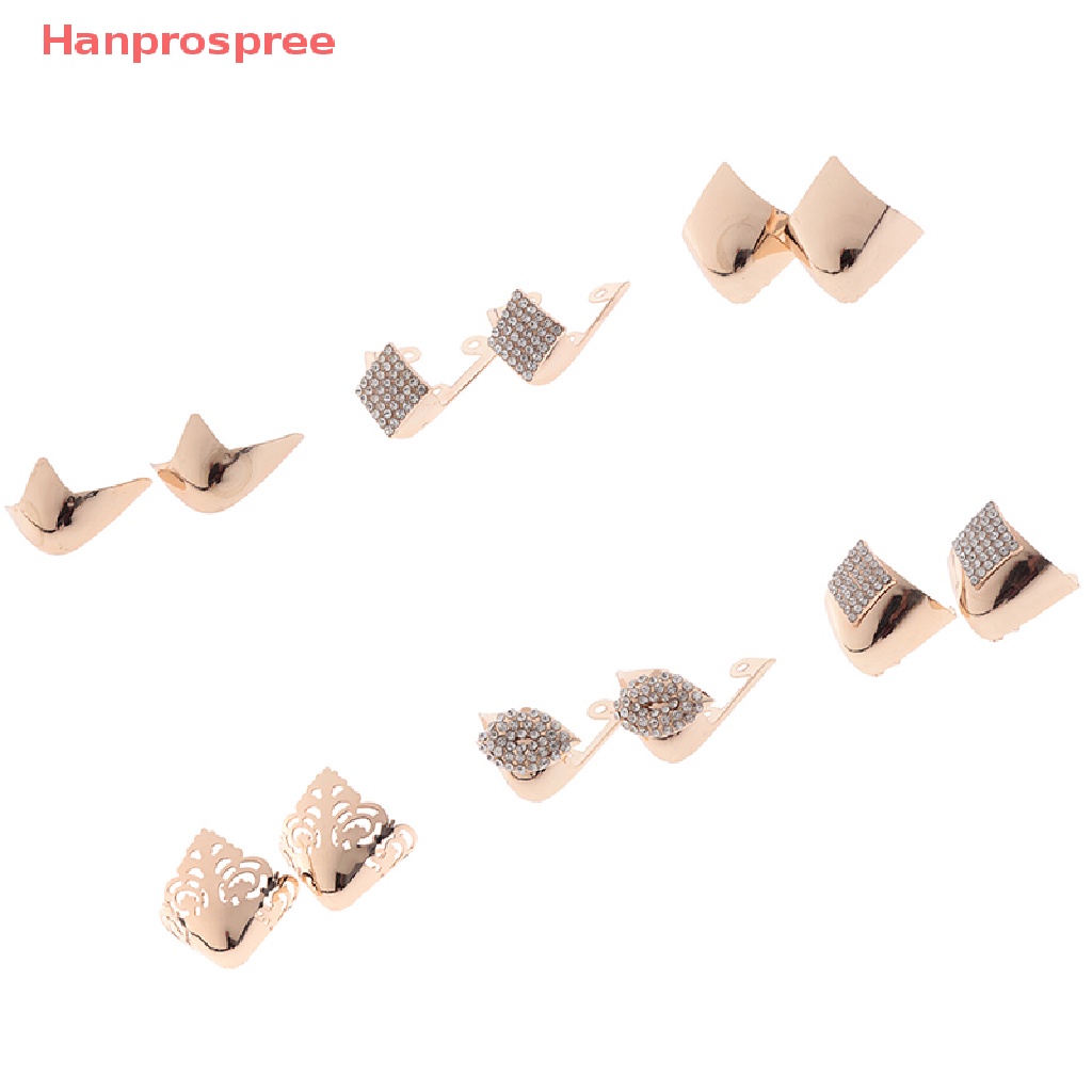 Bộ 2 Phụ Kiện Kim Loại Trang Trí Bảo Vệ Ngón Chân Khi Mang Giày Cao Gót