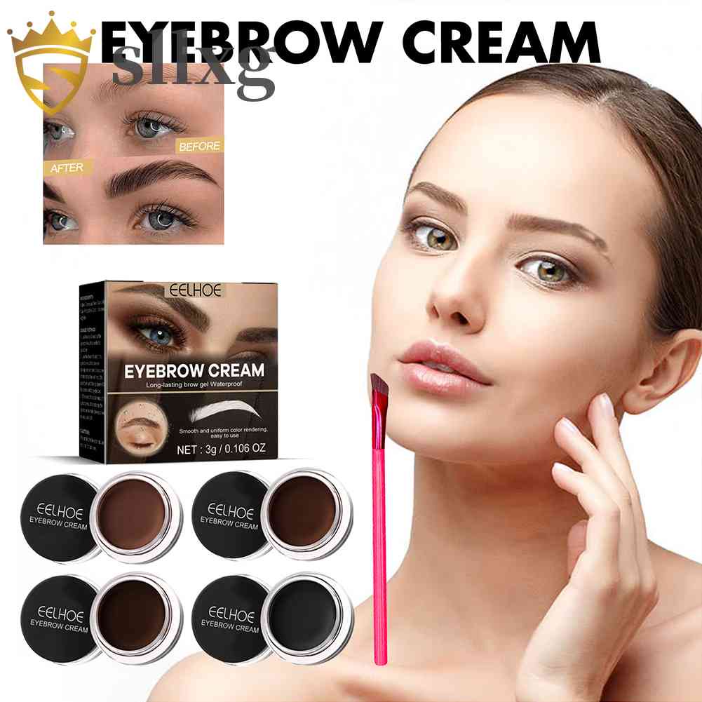 Kem Nhuộm Lông Mày 3g Chống Thấm Nước Trang Điểm Tự Nhiên Cho Nữ