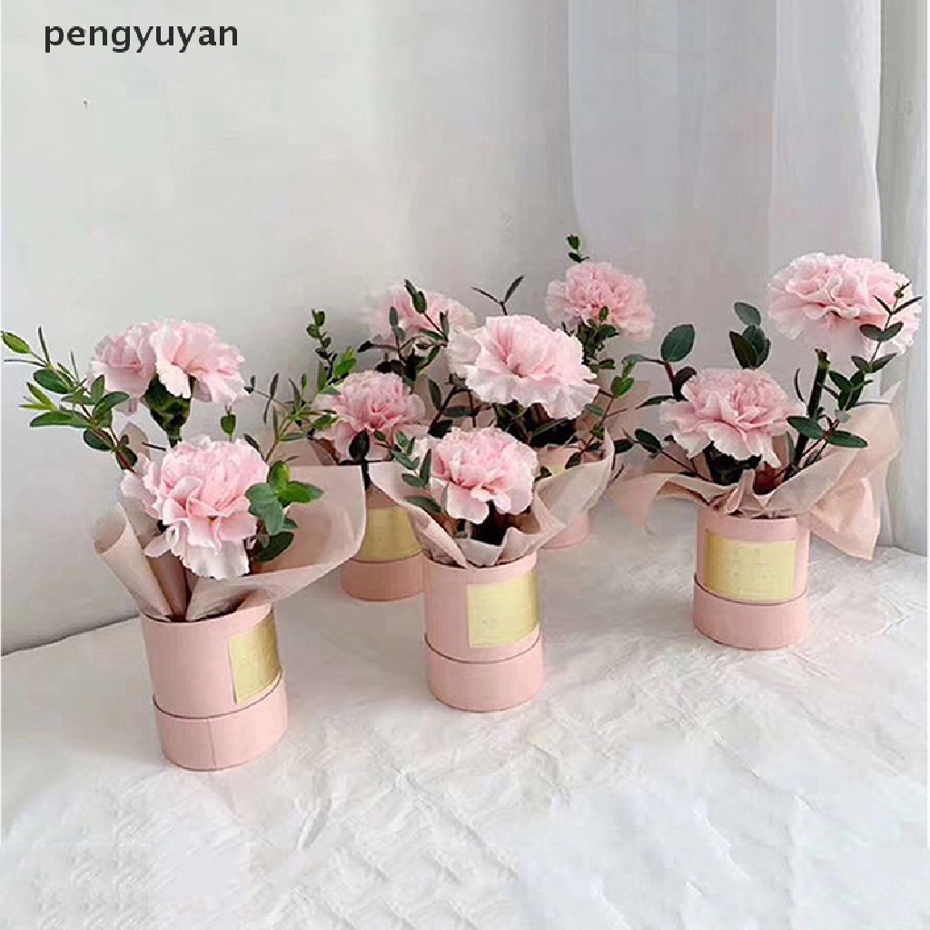 [pengyuyan] Hộp Giấy Đựng Hoa Tròn Có Nắp Đậy Dùng Làm Quà Tặng [Mới]