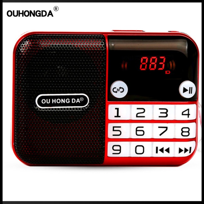 Radio Fm Mini Zevaret Kk-190 Kỹ Thuật Số Cầm Tay Sạc Usb Tf Mp3 Cho Iphone Mp4