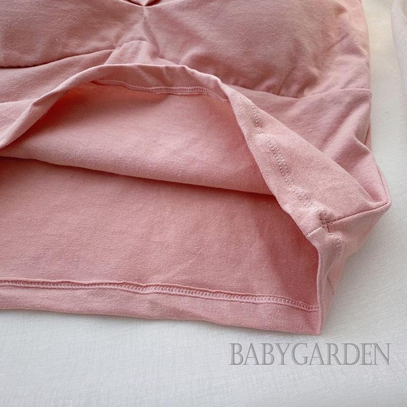 Babygarden Áo Hai Dây Mỏng Mùa Hè Ôm Sát Màu Trơn Dây Chéo Có Đệm Ngực Màu Trắng / Đen / Hồng / Xanh Dương Cho Nữ